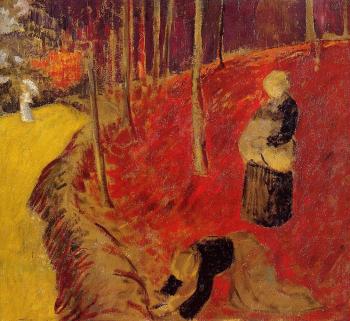 保羅 塞律西埃 The Fern Harvesters in the Boid d'Amour at Pont Aven 保羅 塞律西埃 The Fern Harvesters in the Boid d'Amour at Pont Aven